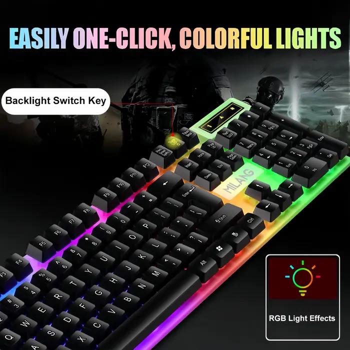 KEBIDUMEI – clavier filaire USB rétroéclairé RGB