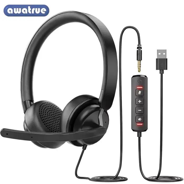 AWATRUE EH10 casque USB pour ordinateur portable