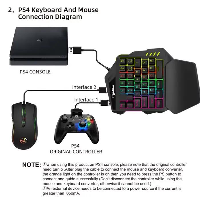 Clavier de jeu pour PS4 Pro