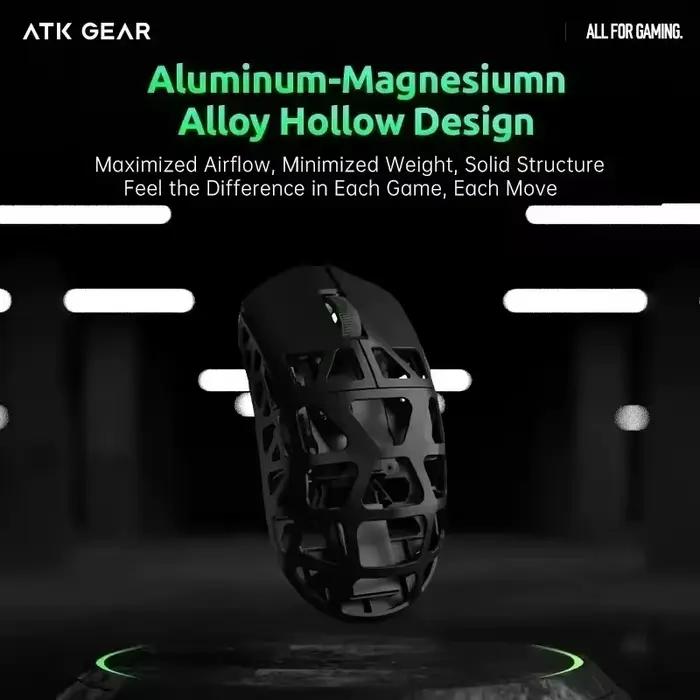 ATK FIERCE X souris de jeu 8K taux d'orientation PAW3950 Pro capteur en alliage d'aluminium et de magnésium
