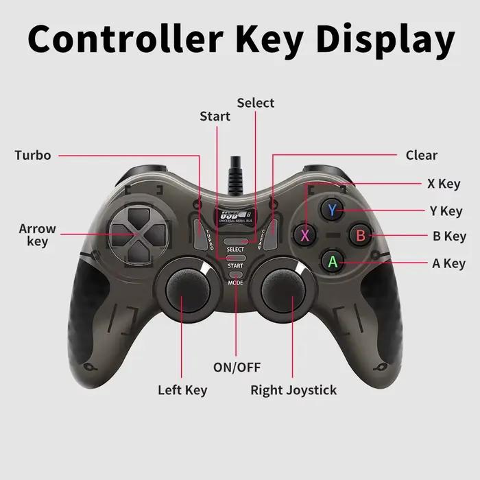 Manette de jeu noire et blanche