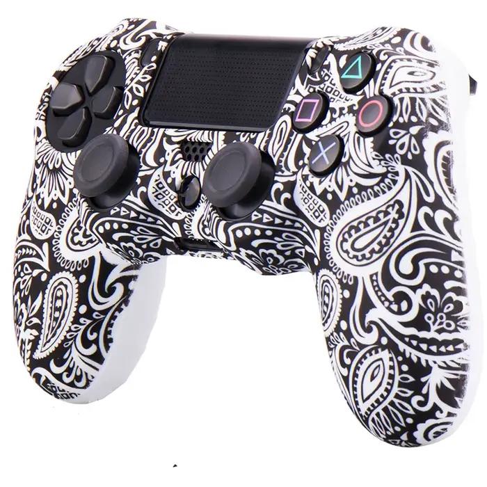 Coque de protection en silicone pour manette PS4 Slim/PS4 Pro avec capuchons de pouce offerts – Articles en liquidation
