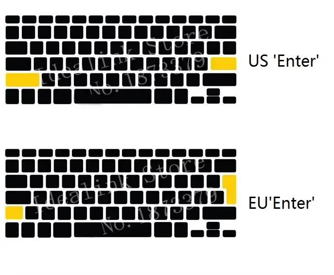 Clavier espagnol ue US pour Macbook Air Pro Retina 13 15 housse