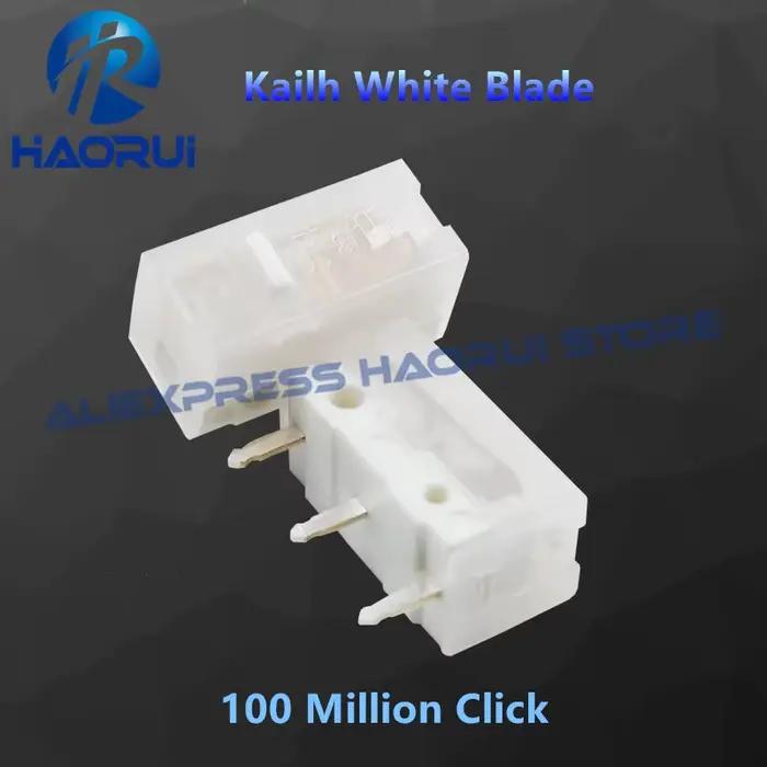 2 pièces nouveau produit Kailh GM8.0 noir Mamba lame blanche Micro interrupteur 80 millions/90 M/100 millions de clic jeu micro-interrupteur bouton de souris