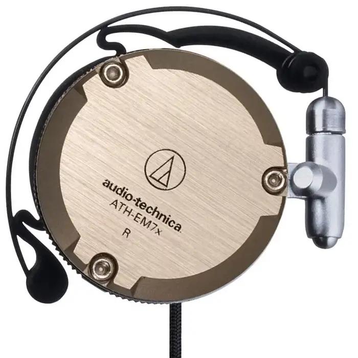 Casque audio ouvert Audio-Technica ATH-EM7X avec crochets d'oreille métalliques flexibles