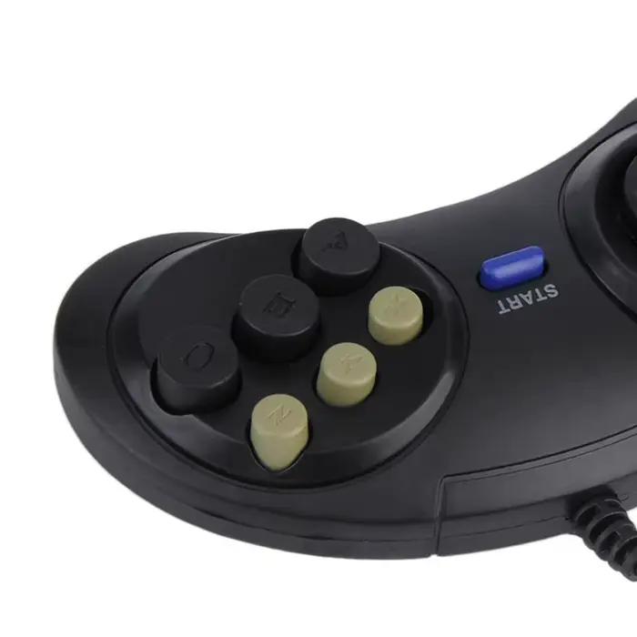Joypad poignée contrôleur de jeu classique filaire 6 boutons pour SEGA MD2 MAC Mega Drive accessoires de jeu télécommande universelle