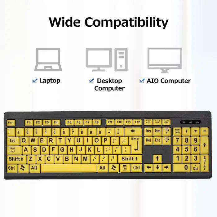 Clavier d'ordinateur filaire USB