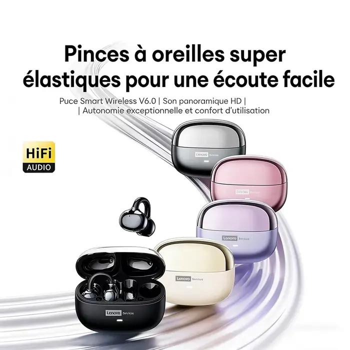 Casque sans fil Bluetooth 6.0 Lenovo LE302