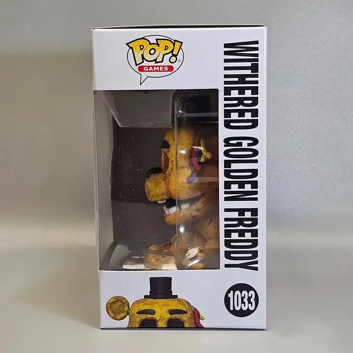 Figurine en vinyle Five Nights at Freddy's - Withered Golden Freddy # 1033 Funko Pop Officiel sous licence Édition limitée Cadeau pour fans