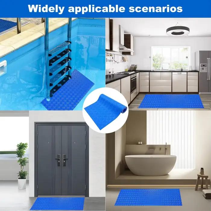 Tapis d'échelle de piscine, coussinet de marche de piscine antidérapant de protection avec Texture, pour piscines hors sol, marches d'escalier