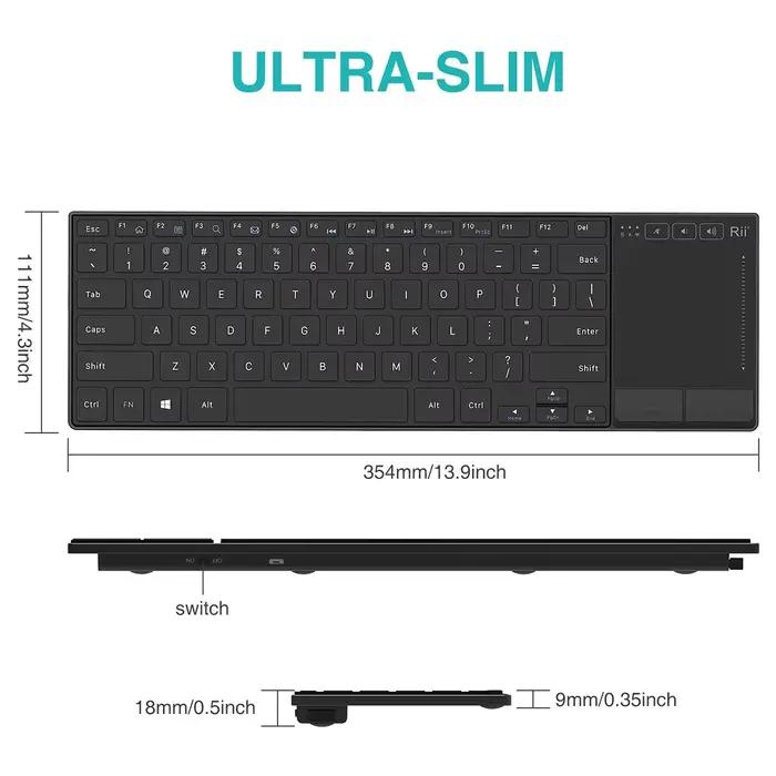 Rii – Mini clavier Bluetooth sans fil K22S