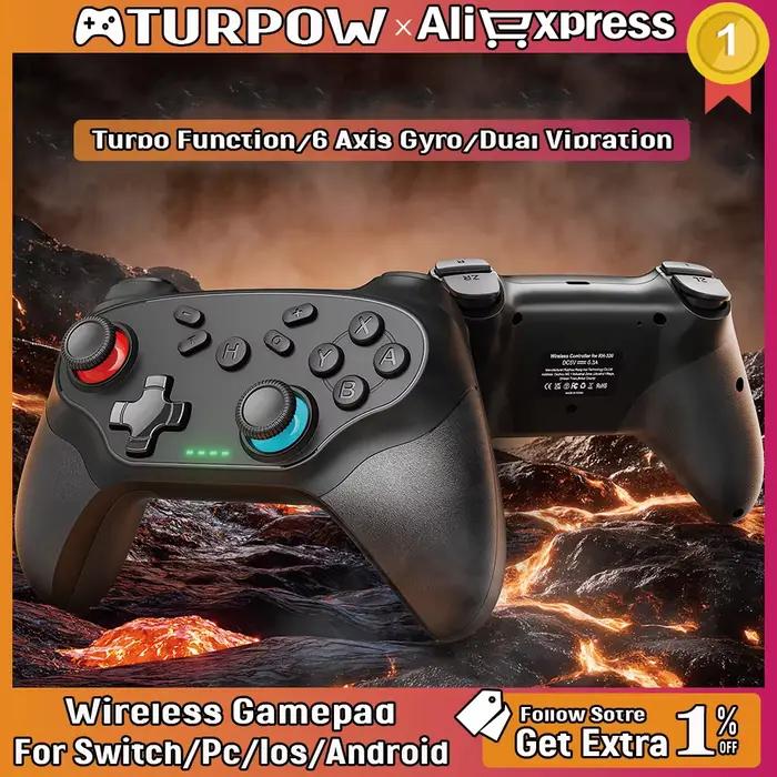 Manettes de jeu pour console Nintendo Switch/Pro/OLED/PC