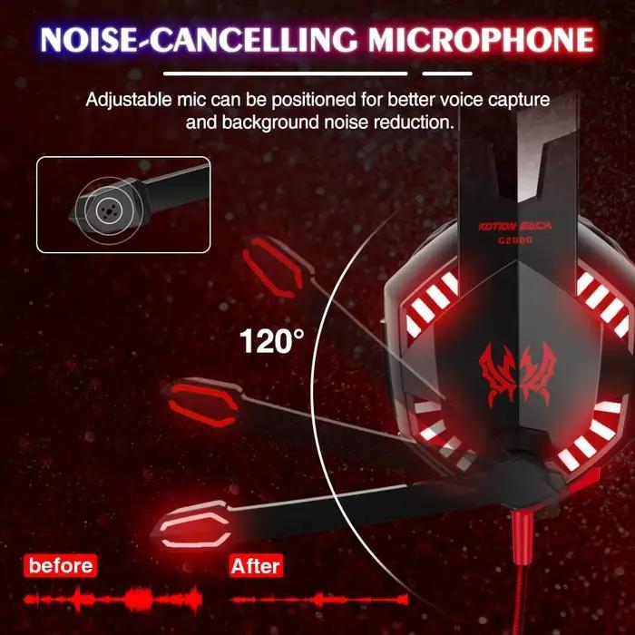 Écouteurs de jeu ass Surround avec Microphone antibruit