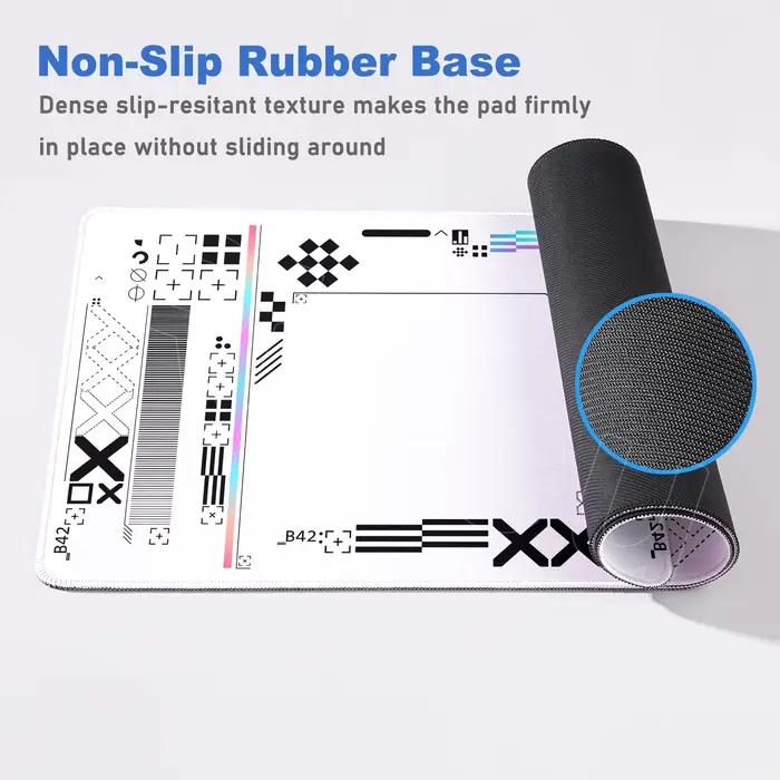 Tapis de souris Riccu Rose Imprimé CSGO 400x900mm pour clavier et souris antidérapant accessoire de jeu gaming occasionnels et cadeaux pour amateurs de CSGO