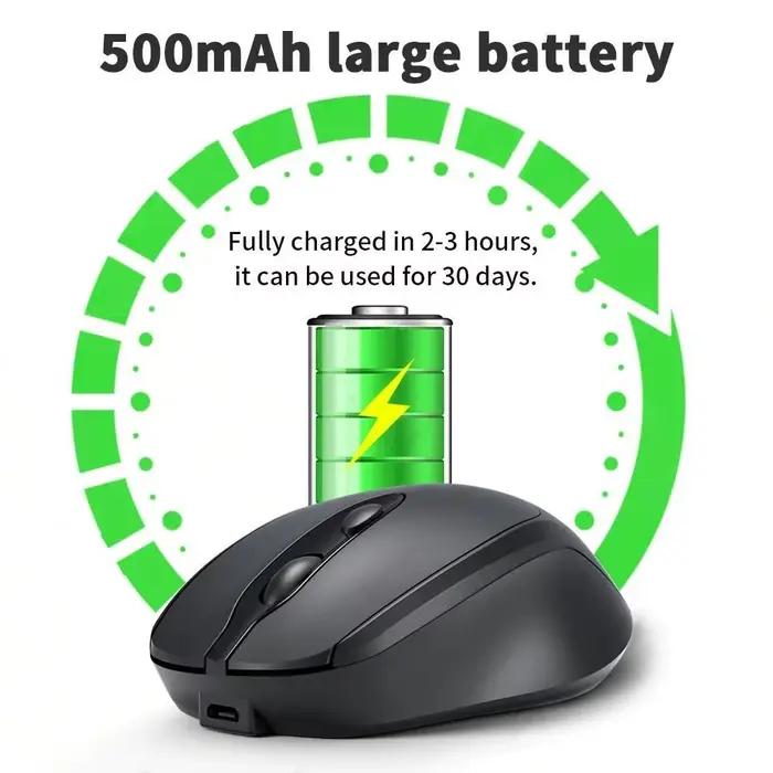 Beechip – souris Bluetooth sans fil rechargeable