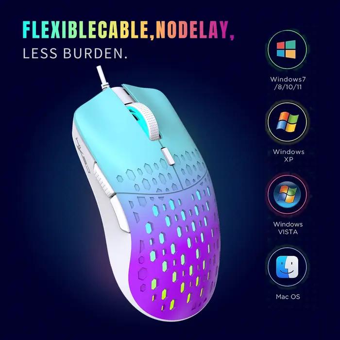 Souris de jeu filaire USB RGB Gamer