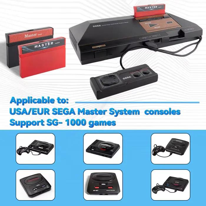 2025 nouveau système maître 600 en 1 cartouche de jeu carte Flash pour les états-unis EUR SEGA