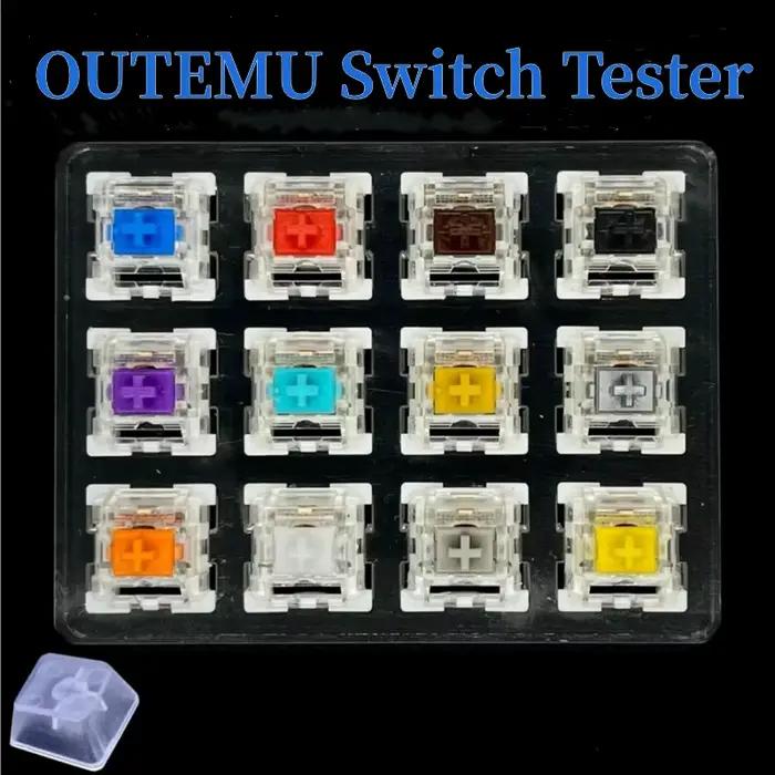 Testeur de commutateurs Outemu pour clavier mécanique gaming – 9 ou 12 touches : bleu