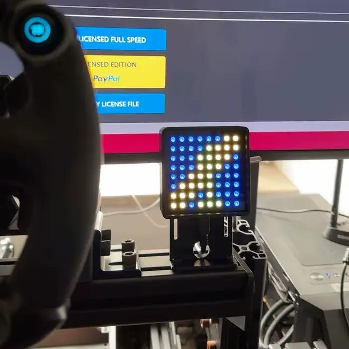 PC Simracing jeu tableau de bord drapeau Signal lumineux équipement affichage pour Logtiech G29 G27 Thrustmaster T300 pour SIMAGIC MOZA FANATEC