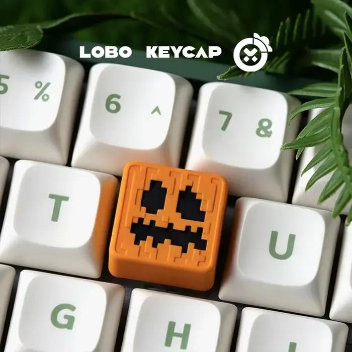 Clavier mécanique personnalisé de style pixel carré