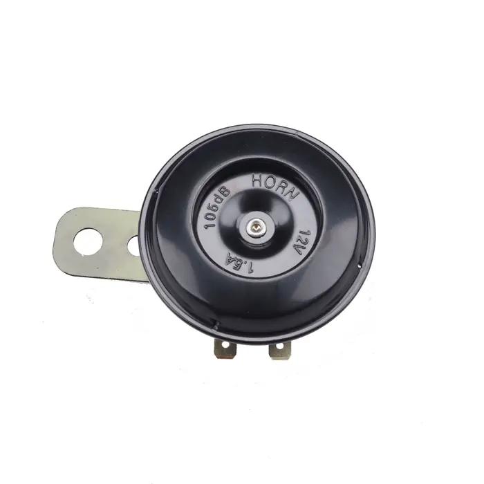 Klaxon électrique pour moto, monotrou, 12V, en aluminium et en fer, avec Protection contre l'inversion de la polarité et longue poignée