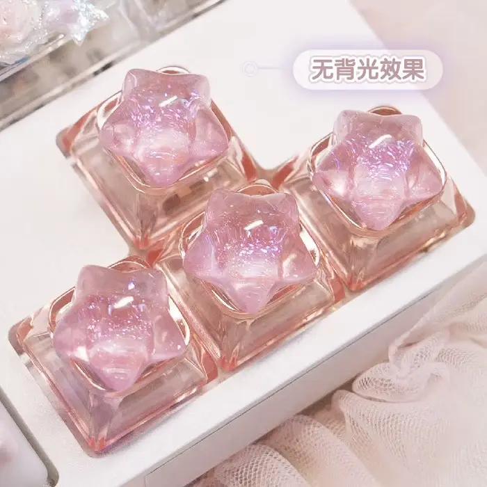 Lot de 4 touches de clavier personnalisées rétroéclairées