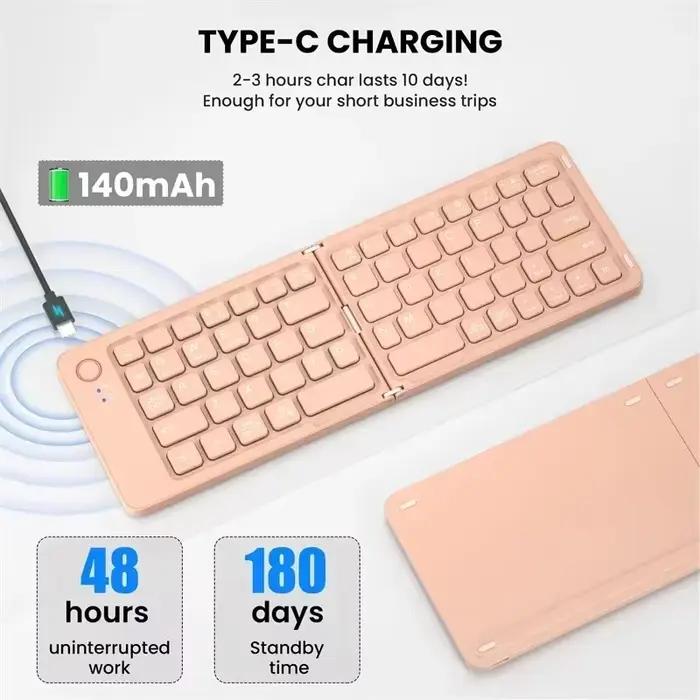 Clavier Bluetooth pliable portable