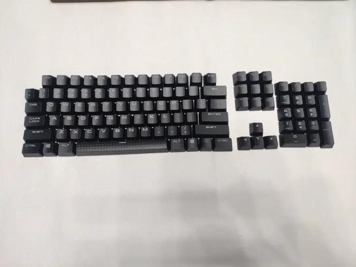 1 ensemble complet de capuchons de touches d'origine pour clavier mécanique Corsair K70 LUX/K70 LUX RGB/K95 STRAFE K63