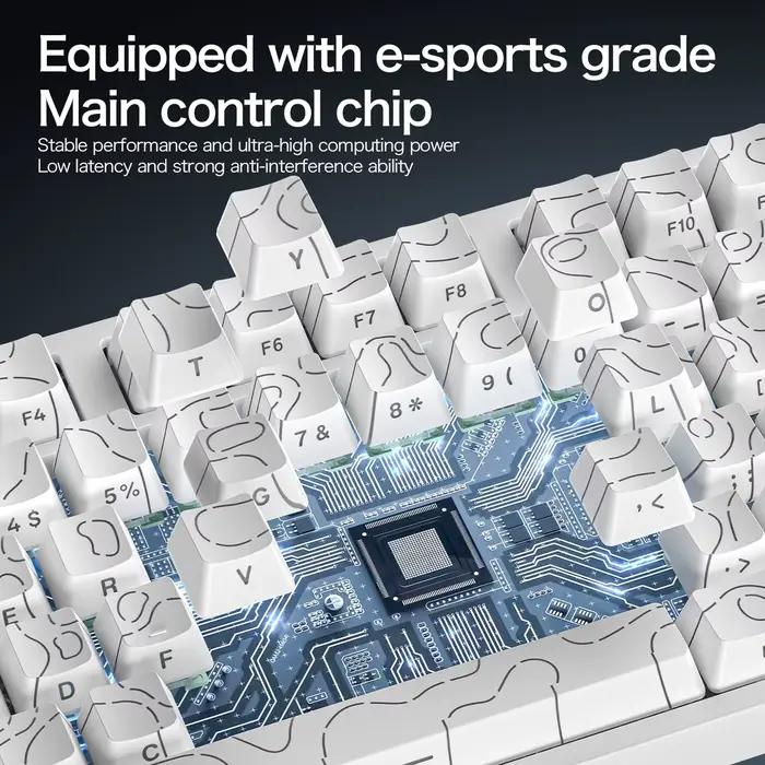 ATTACK SHARK R82 HE clavier magnétique de jeu 8000Hz déclencheur rapide filaire ProGamer 75%