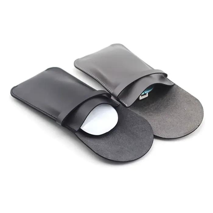 PU Leature Souris De Jeu Sac De Rangement anti-rayures Étui De Protection pour Magic Mouse 2 / 1 Voyage Pochette De Transport Sac