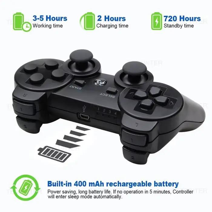 Contrôleur sans fil compatible Bluetooth pour PS3