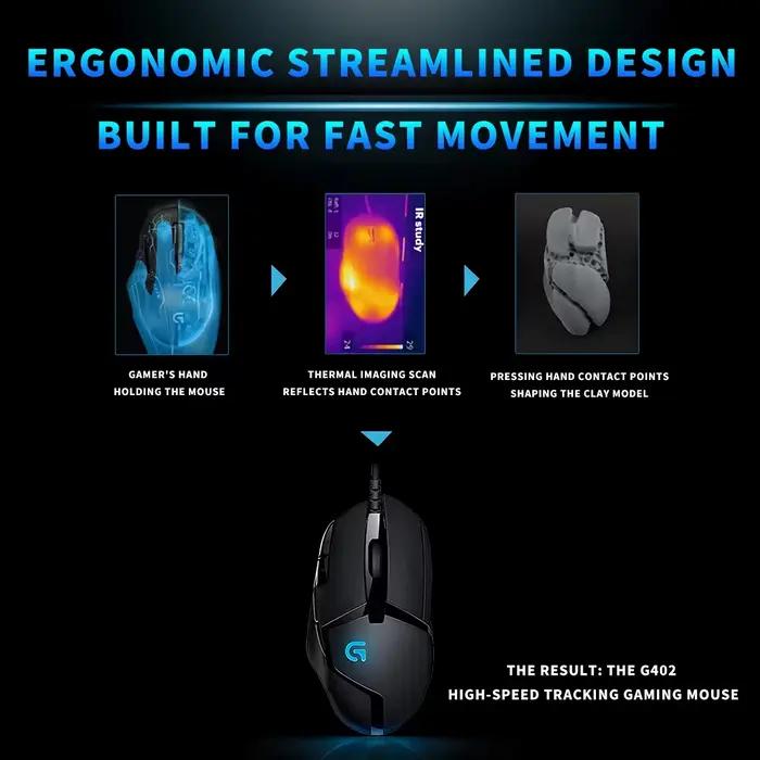 Souris filaire Logitech G402 pour droitier