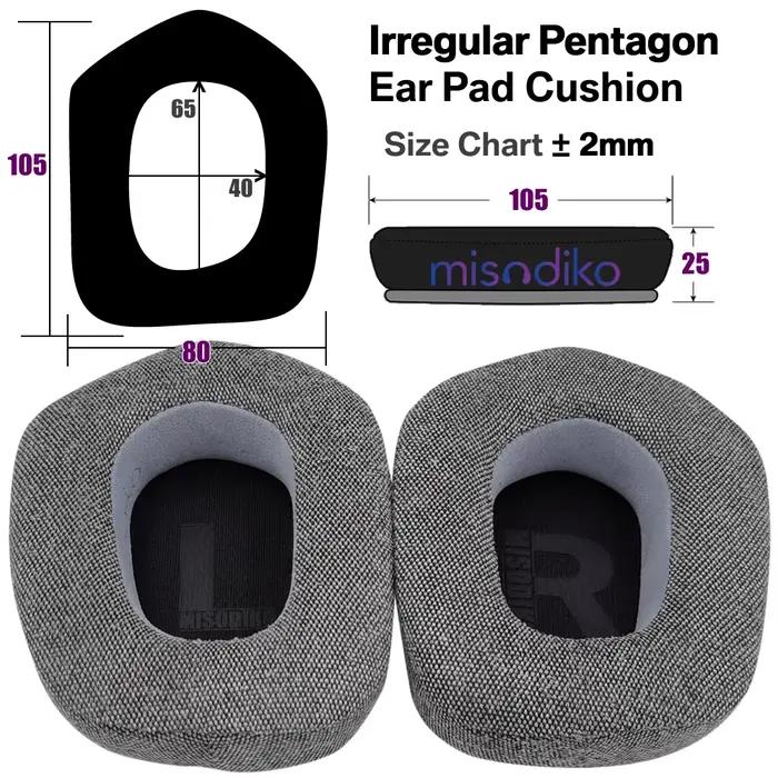 Misodiko – oreillettes de remplacement améliorées pour casque de jeu Logitech G335 / G535 / G733.