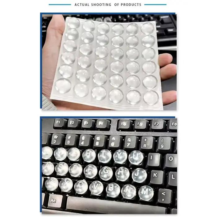 Autocollants de clavier en silicone pour doigts longs