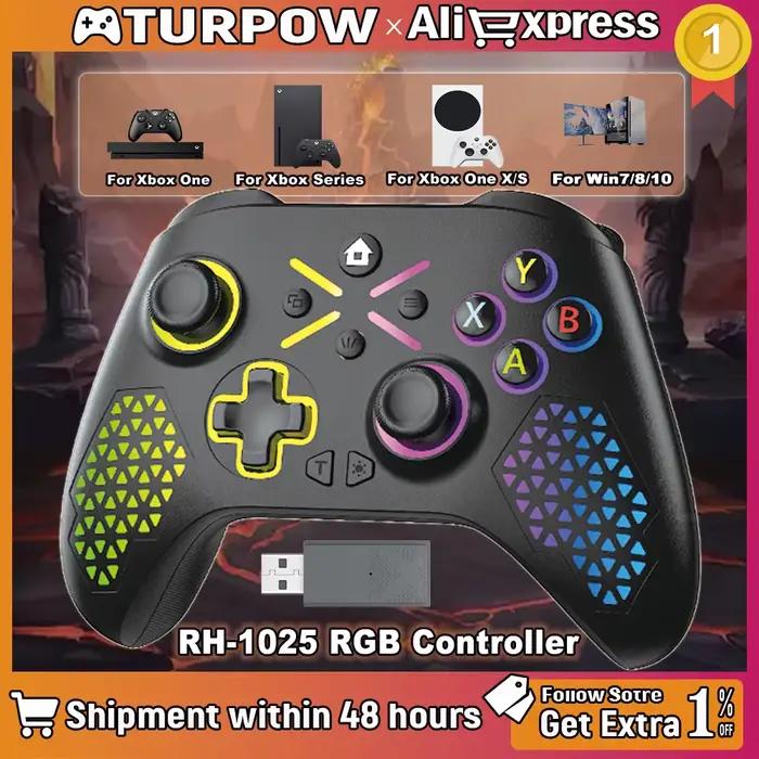 Manette de jeu Turpow RGB sans fil pour Xbox One / Xbox Series S/X