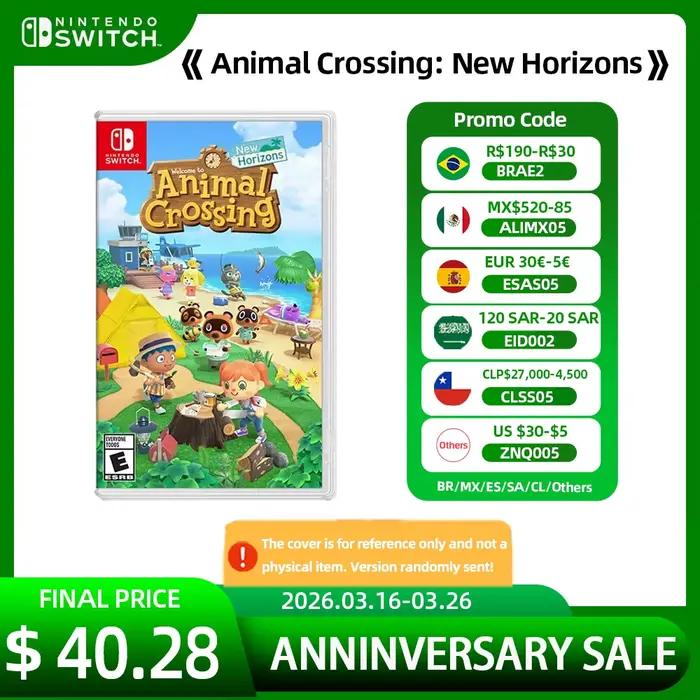 Animal Crossing New Horizons-cartouche de carte de jeu originale 100% officielle
