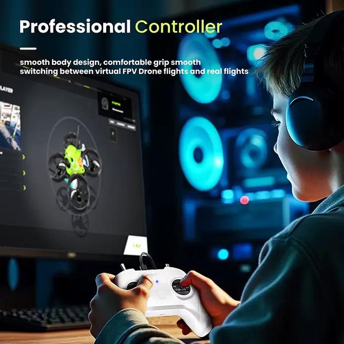 Drone S8 FPV simulateur télécommande 8CH système de formation de vol