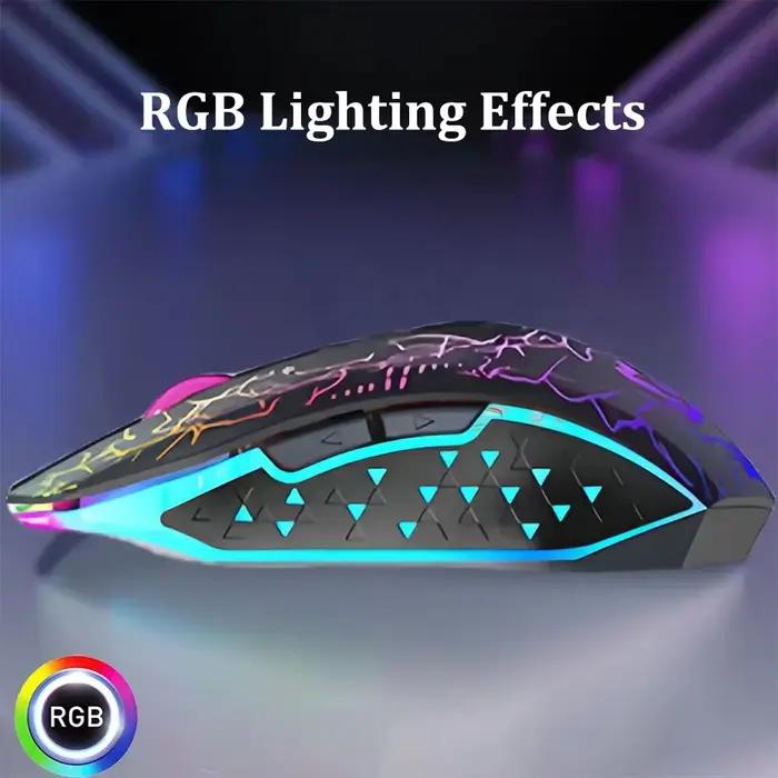 Souris sans fil Bluetooth 5.2 RGB 2.4G