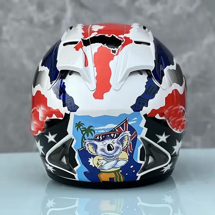 Saison d'été Cross hommes et femmes Casque de Scooter de sécurité Casque Casco Casque de moto intégral Doohan Crash Casque de course