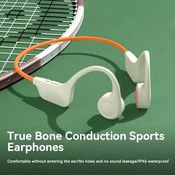 Écouteurs à Conduction Osseuse Étanche IPX8 MP3 32 Go Bluetooth 5.4 Sans Fil avec Micro pour Natation Sport Fitness Nouveauté 2026