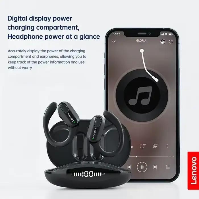 Lenovo XT80 casque sans fil Bluetooth 5.4 écouteurs véritable avec micro bouton contrôle réduction du bruit crochets