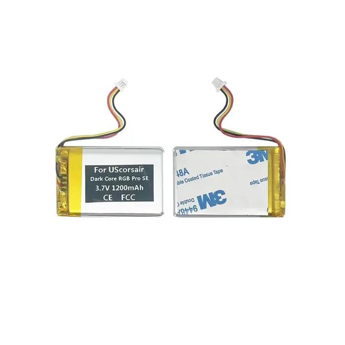 Batterie d'origine 1200mAh pour souris de jeu UScorsair Dark Core RGB Pro SE/Ironclaw Iron Claw