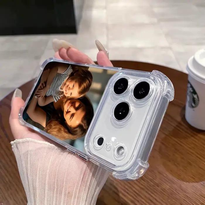 Coque antichoc personnalisée avec photo pour iPhone 17 16 16e 15 14 13 12 11 Pro Max Mini SE 2020 2022 XS XR 6 7 8 Plus Air Cover