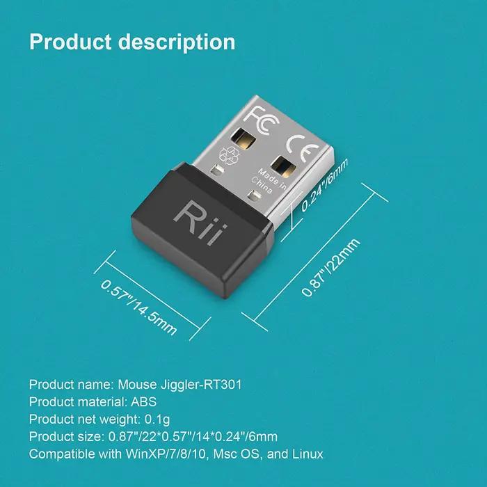 Rii RT301 USB souris Jiggler