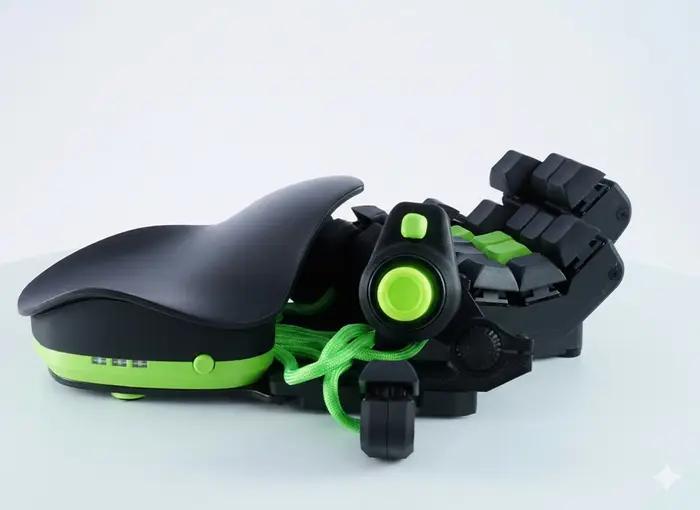 QianRen clavier de jeu gaucher réglable à une main filaire WASD Joystick ergonomie PC Esports claviers de bureau
