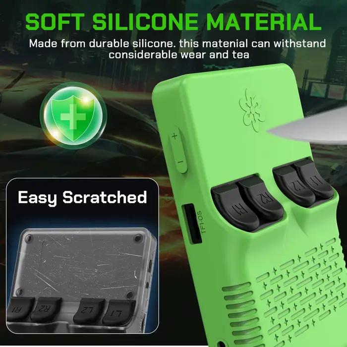 Housse de protection en caoutchouc de Silicone souple pour Console de jeu portable rétro R36S