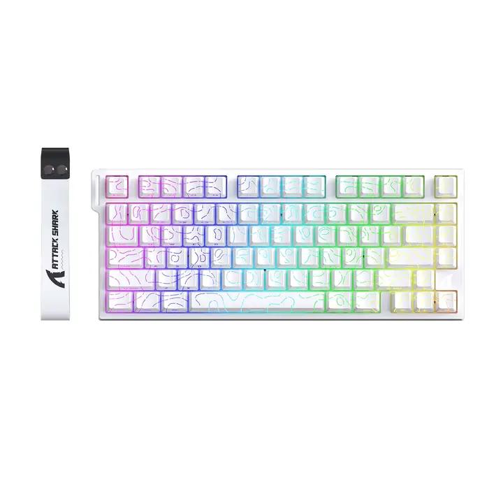 ATTACK SHARK R82 HE 75% clavier magnétique 8000Hz taux de polissage 0.005mm déclencheur rapide 0.08ms latence