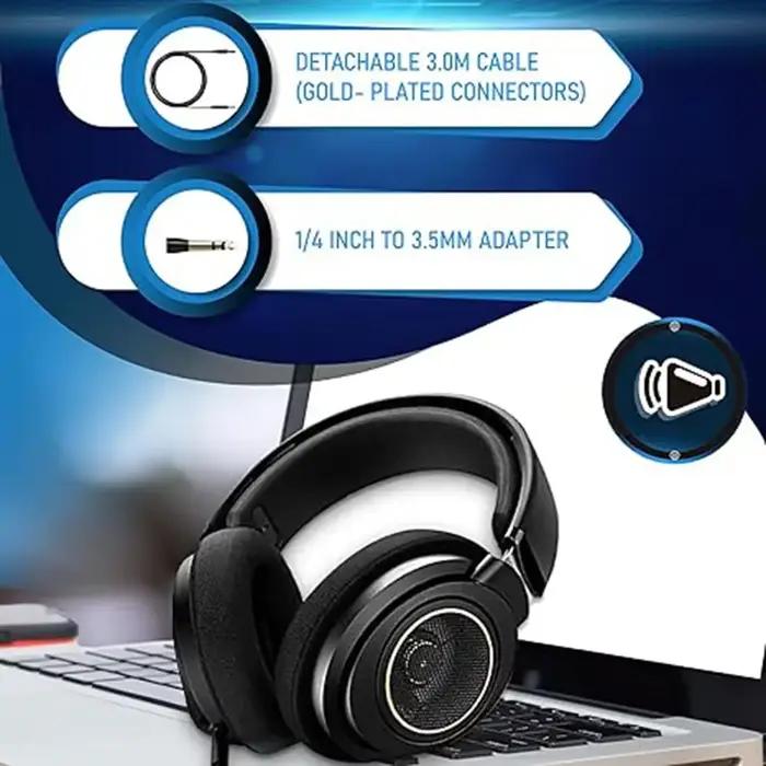 Philips SHP9600 casque de jeu filaire HIFI stéréo écouteur PC Tri-bande égalisé 3.5mm 6.3mm