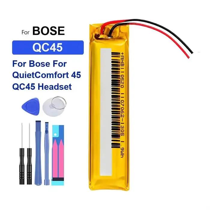Batterie de remplacement premium pour casque anti-bruit Bose Quietcomfort 45 QC45