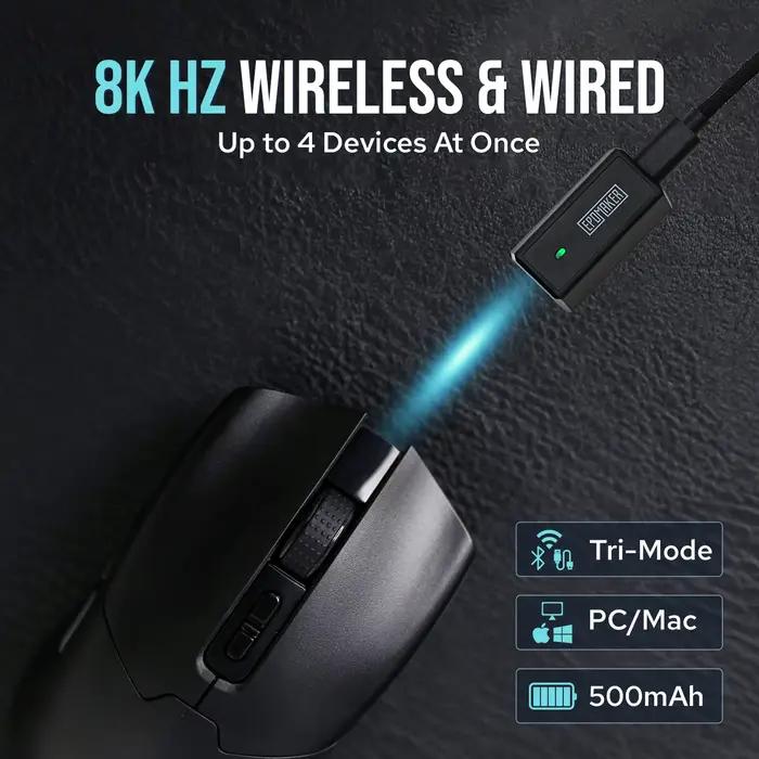 EPOMAKER Click Gaming Mouse sans fil 2